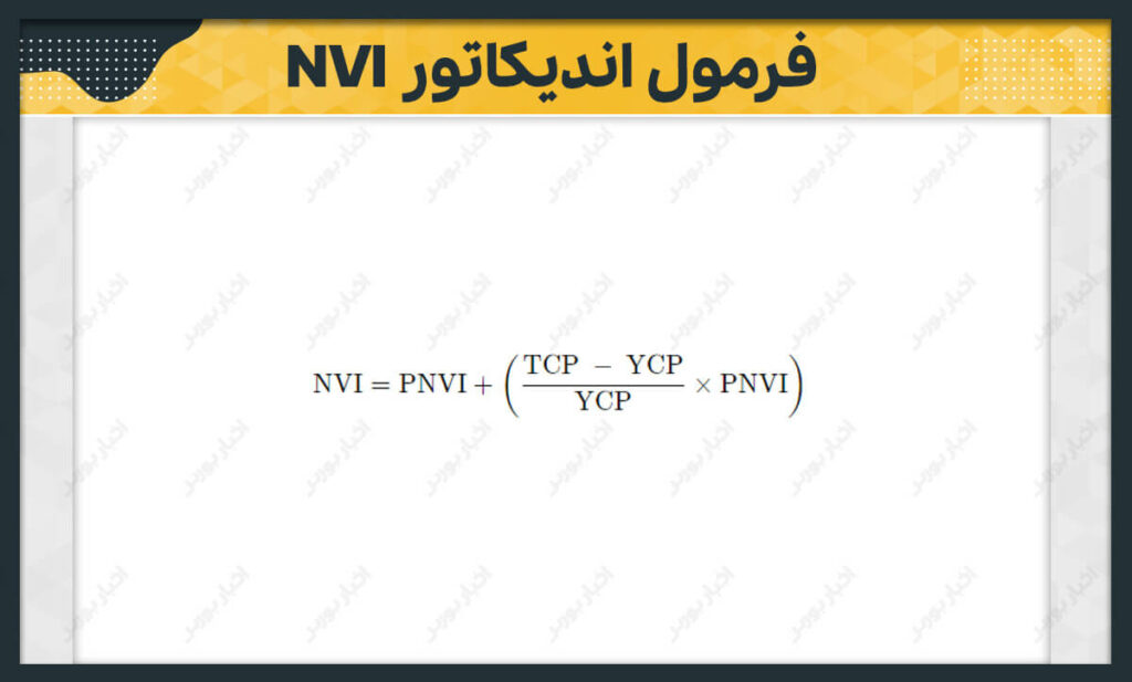 آموزش فرمول اندیکاتور NVI